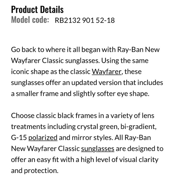 Ray Ban New Wayfarer Classic Sunglasses - Picture 3 of 16
